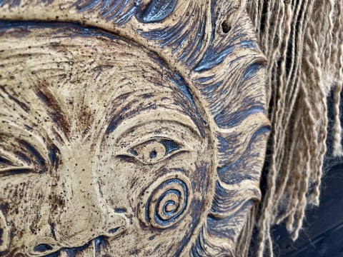 Ceramiczna ozdoba na ścianę Słoñce Ceramiczna ozdoba na ścianę Słoñce