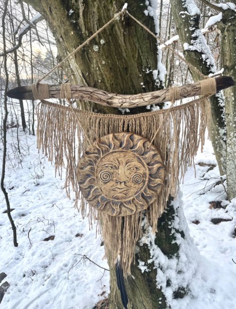 Ceramiczna ozdoba na ścianę Słoñce Ceramiczna ozdoba na ścianę Słoñce