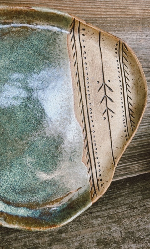 Talerzyki, podstawki, talerze Etno