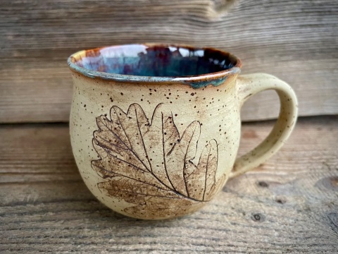 Kubek kamionkowy Liść