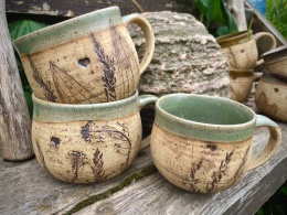 Kubek kamionkowy Zielenina