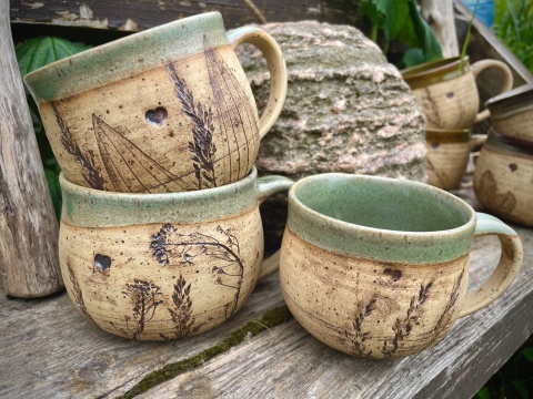 Kubek kamionkowy Zielenina