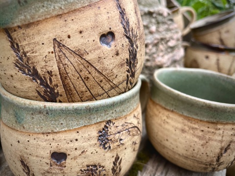 Kubek kamionkowy Zielenina