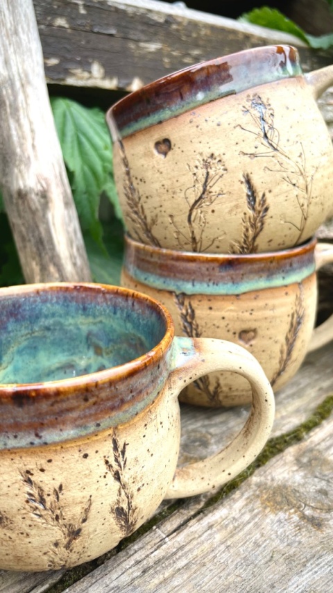 Kubek kamionkowy Zielenina