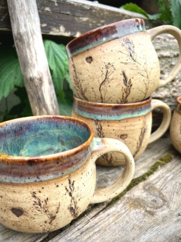 Kubek kamionkowy Zielenina