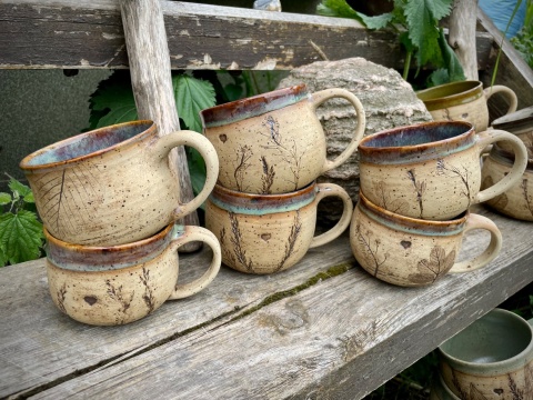 Kubek kamionkowy Zielenina