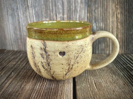 Kubek kamionkowy Zielenina