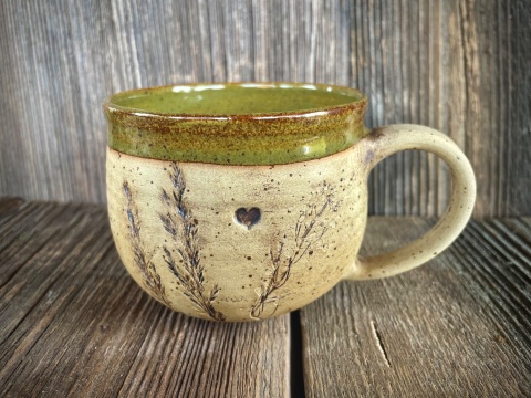 Kubek kamionkowy Zielenina