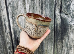 Kubek ceramiczny Szaman 550 ml