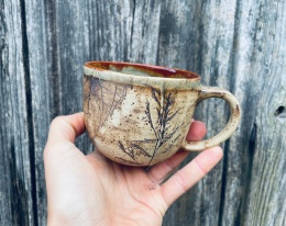 Kubek ceramiczny zielsko