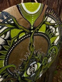 Obraz akrylowy zielona mandala